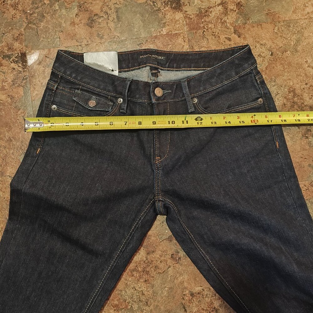 Banana Republic Jeans Womens 27/4R Dark Wash Boot Fit NWT MSRP 79.99 - Picture 7 of 11